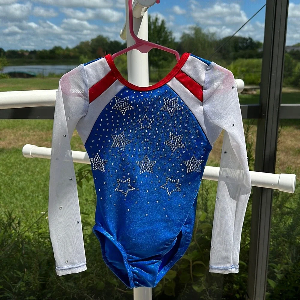 Arisbwth’s leotard collection Stars red white and blue Gymnastics & Dance c/xs